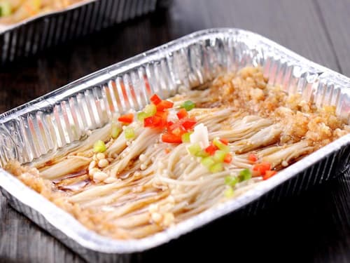 响水镇锡纸烤金针菇